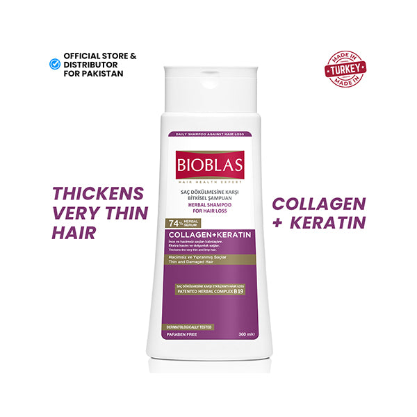Bioblas Collagen + Keratin Shampoo 360ml
